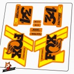 Mountain Bicycle Fork Decal Stickers for FOX Factory 34 boost step-cast 2